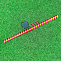 Bâtons d'alignement convertibles en forme de T SwingPerfect Golf Cross pour entraînement complet du swing, du chipping et du putting, pour tous les clubs, outil en fibre de verre