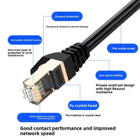 Cable de Red Kneysum de 8 Conductores, Aluminio Sólido, CAT5/CAT5e, RJ45, 1.5m, para Computadora, Router, Red Doméstica
