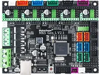 Placa de control de placa base de impresora 3D de código abierto MKS Gen L V2.1 con soporte Marlin Compatible con TMC2209/TMC2208/TMC2208 PCB PCBA