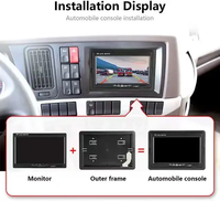 Moniteur de voiture TFT-LCD de 7 pouces pour le placement de bureau de camion 800*480 fonction d'écran partagé garantie d'un an pour le système de conduite de rétrovision