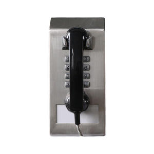 Teléfono de la prisión de la cárcel del recluso del teclado completo a prueba de agua Caja de acero inoxidable cepillado Teléfono - Product Image 4