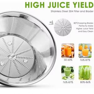 Extracteur de jus industriel commercial électrique portable à froid pour smoothies, fruits, agrumes et oranges – Blender - Product Image 4
