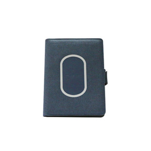 Writing Folder <strong>A4</strong> Conference Folder PU Leather Folder with Power Bank,multifunctional Power Bank <strong>Wallet</strong> Charging <strong>Wallet</strong> - Product Image 4
