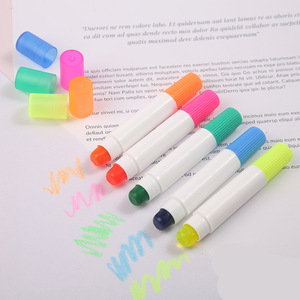 Mini stylo surligneur à pointe ronde, 4 couleurs, pour enfants, dessin, papeterie pour étudiants - Product Image 1