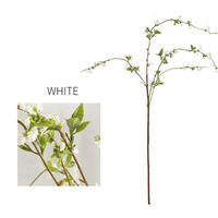 Ranting Bunga Buatan White Snow Willow, Cabang Panjang, Tanaman Palsu untuk Dekorasi Pernikahan, Dekorasi Meja Rumah, dan Centerpiece
