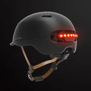 Casque de sécurité Litht Samrt à LED, ouvert au visage, pour moto, Scooter, vélo, bicyclette