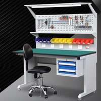 Mesa de Trabajo Antiestática Estándar Leenol para Reparación de Electrónica, Mesa de Relojero, Banco de Trabajo Industrial