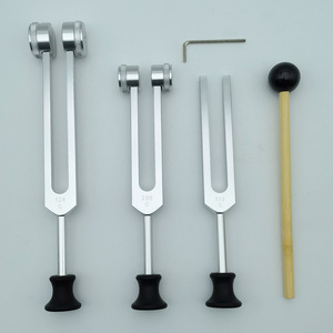 Sets de diapasons de guérison des chakras Solfeggio sacrés avec sac – Outils de thérapie sonore, de vibration et de musique pour le yoga - Product Image 4