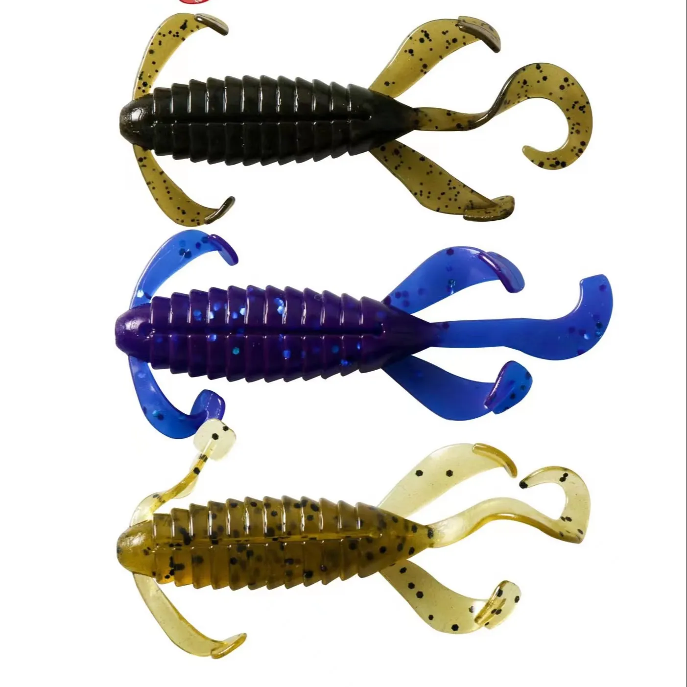 Nuovo prodotto materiale TPR esca bionica Floating Shrimp Capuchin esche da pesca morbide 75 mm3.4g plastica prawn lure craw fish lure