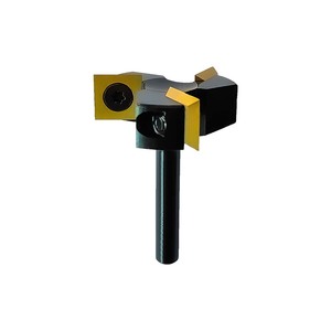 Miaorui 6.35*38.1 * 51L * 3T <span class=keywords><strong>doré</strong></span> rainurage fraise en bout grattage Tenon fraise carbure Inserts SpoilBoard bois routeur peu - Product Image 1
