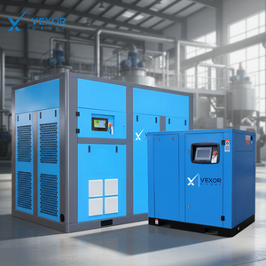מדחס אוויר בורגי נייד VEXOR 110 קילוואט VFD מקורר הנעה ישירה דחיסה חד-שלבית עם מיסב מנוע משאבה - Product Image 1