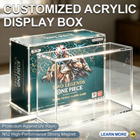 Boîte de présentation en acrylique personnalisée pour booster One Piece TCG, étui protecteur transparent compatible avec ETB SPC UPC