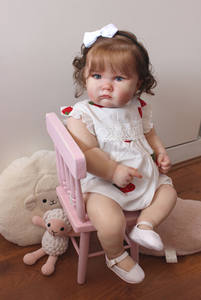 Poupée réaliste en silicone souple de 60 cm, poupée reborn réaliste en vinyle pour fille, bébé comme un vrai bébé reborn en silicone pour filles - Product Image 3