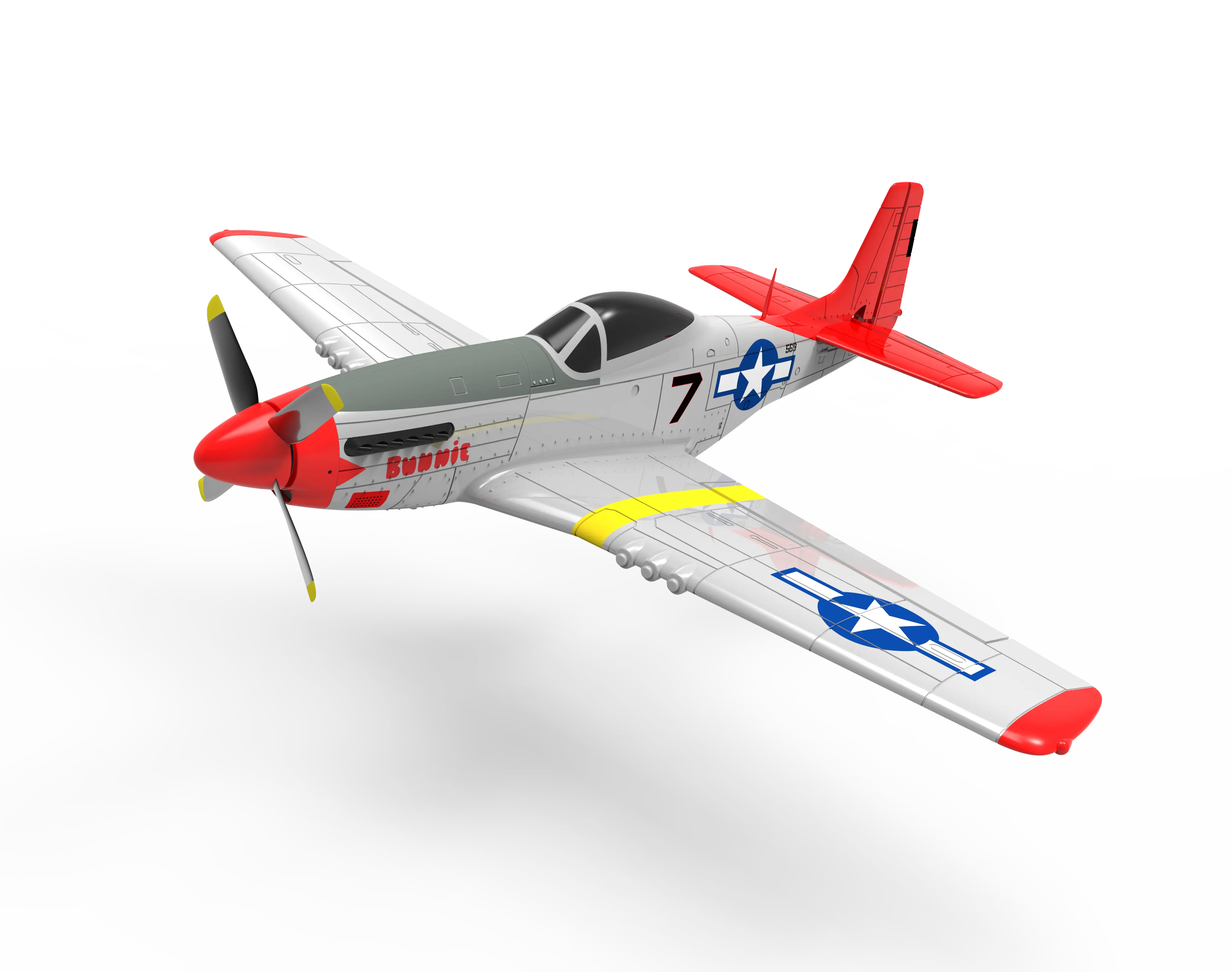 Volantex rc airplane model PNP 4-CH Brushless World War II aircraft wingspan 750MM 768-1