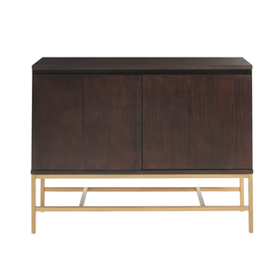 Modern Solid Wood <b>Lighted</b> Accent Cabinet for Bedroom Furniture - Product Image 2