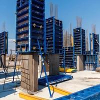 Panel de Encofrado de Acero Reutilizable para Construcción de Columnas y Muros de Hormigón, Sistema de Encofrado de Alta Resistencia para Edificios