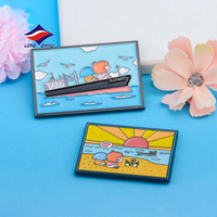 Longzhiyu 18 ans promotionnel réfrigérateur aimant fabricant personnalisé métal ville tourisme logo Souvenir cadeau réfrigérateur aimant