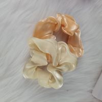 Accessoires pour cheveux en dentelle à imprimé floral de style coréen, satin fluorescent, entièrement faits à la main, pour femmes