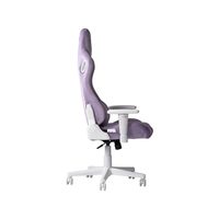 Chaise de jeu ergonomique de haute qualité, en tissu violet luxueux, pour la maison et le bureau, avec soutien lombaire réglable