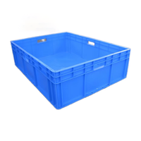 Caisse en plastique ventilée et empilable de 800*600*230 mm pour fruits et légumes, logistique de la chaîne du froid mondiale, écologique, légère et durable