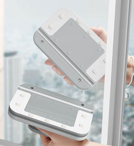 NOUVEAU Brosse <span class=keywords><strong>magnétique</strong></span> pour nettoyer les vitres Brosse <span class=keywords><strong>double</strong></span> face à décharge automatique de l'eau Brosse pour le nettoyage des vitres Outils ménagers - Product Image 3