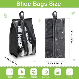 Grands sacs à chaussures imperméables en nylon multicolores pour hommes et femmes, organisateur de voyage écologique avec fermeture éclair robuste - Product Image 2