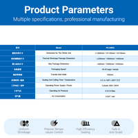 Mesin Pembungkus Susut Panas Otomatis untuk Film PE yang Cocok Dipadukan dengan Lini Produksi Pengisian dan Pengemasan Air Botol dan Minuman