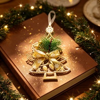 Décorations de Noël européennes en plastique style vintage, motifs flocon de neige et élan, best-sellers transfrontaliers en platine