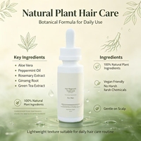 Perawatan Penumbuh Rambut Pria 60ml Ekstrak Tumbuhan Alami Serum Kulit Kepala Anti Rambut Rontok Merangsang Folikel Rambut OEM ODM Label Pribadi
