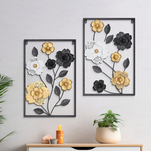 Y458 décorations murales modernes en métal <span class=keywords><strong>salon</strong></span> fond pendentifs <span class=keywords><strong>décoration</strong></span> <span class=keywords><strong>murale</strong></span> lumière luxe créatif fer suspendu - Product Image 1