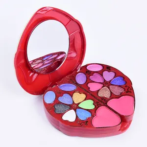 Wholesale promotional fashion combined makeup kit heart-shaped makeup kits