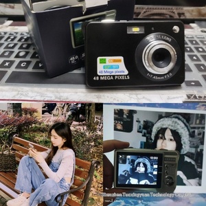 Nouvelle conception, style vintage, 1080p, <span class=keywords><strong>48</strong></span> <span class=keywords><strong>MP</strong></span>, écran de 2,7 pouces, capteur CMOS, zoom 16x, appareil photo numérique pour enfants, selfie et vidéo - Product Image 6