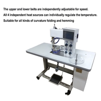 Machine à thermocoller CRETO-SH-901 pour la technologie de collage de ruban adhésif, pour les bords incurvés de tissus, les ourlets, les masques oculaires, les collants, les pantalons
