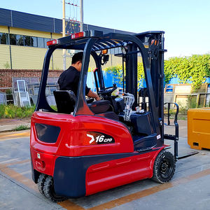 Apilador eléctrico de tres puntos 3 ruedas 1,5 T Capacidad Pasillo estrecho Trabajo Triplex Mástil Carretillas elevadoras Palé de mano de obra pequeña embalado - Product Image 6