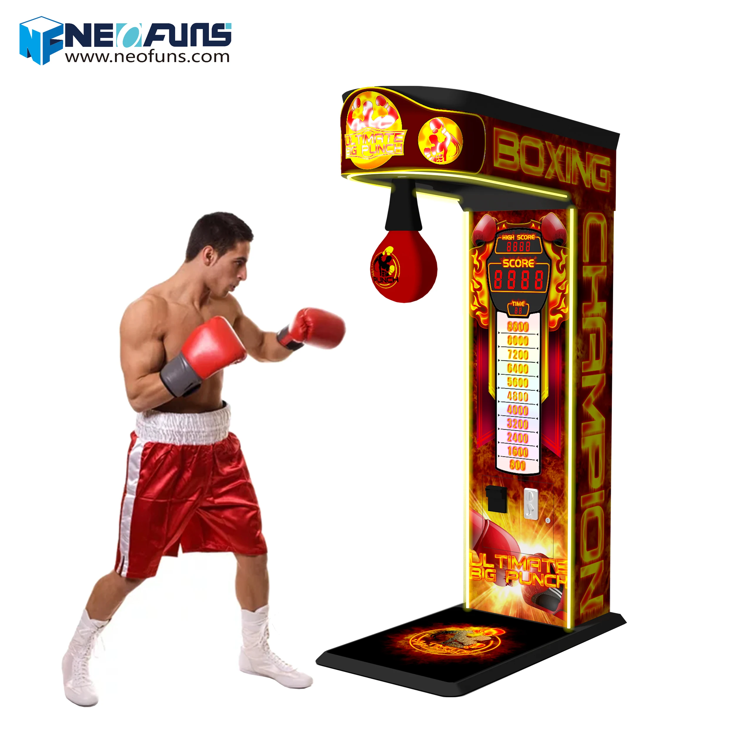 Mới nhất đồng tiền hoạt động trò chơi đấm bốc Arcade máy đấm bốc đấm Máy Trò chơi đấm bốc máy