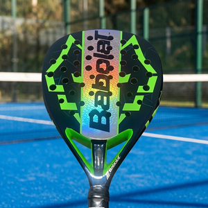 ไม้เทนนิส Padel รุ่น Teardrop Diamond ผลิตจากคาร์บอนไฟเบอร์ 12K ดีไซน์กราฟิกสวยงาม น้ำหนักเบา ทนทาน หุ้มด้วยโฟม EVA ตาข่ายโพลีเอสเตอร์ ใช้ได้กับทุกพื้นผิว - Product Image 3