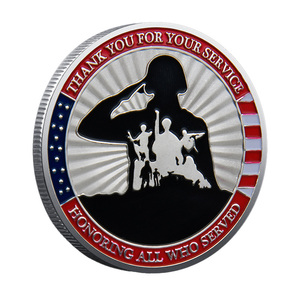 Moneda Conmemorativa Patriótica 3D de Metal Dorado y Plateado, Relieve de Doble Cara con <span class=keywords><strong>Frases</strong></span> de Gratitud, Adorno Decorativo Personalizable - Product Image 5