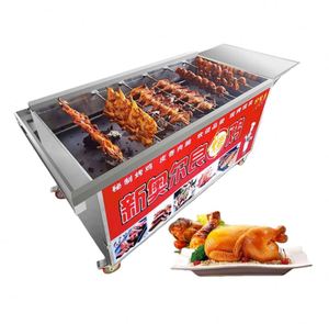 Stainless Steel Chicken Roaster Gas Machine BBQ Rotisserie Grilling Automatic Using Charcoal Food Processing - Product Image 2