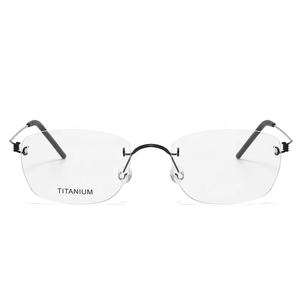 SH297 Chine fabrication sans monture montures de lunettes optiques femmes Stock titane lunettes lunettes - Product Image 2