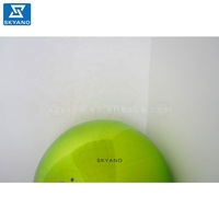 Boule miroir gonflable verte, boule brillante suspendue, boule miroir DJ disco pour la décoration de Noël, ballon double couche