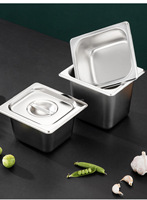 Équipement de restauration durable en acier inoxydable, bac gastronorme GN pour buffet