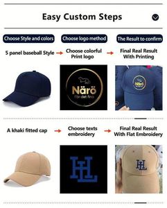 Gorra de Béisbol de Lujo de Algodón Personalizable al por Mayor para Hombre, Gorra Deportiva Impermeable con Logotipo Bordado, Gorra de Béisbol en Blanco - Product Image 4