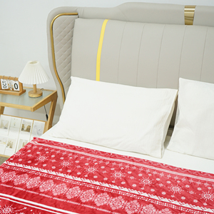 ผ้าห่มขนแกะเนื้อนุ่มพิเศษสำหรับโซฟาและเตียงชุดรูปแบบวันหยุดที่อบอุ่นโยนตกแต่งคริสต์มาส - Product Image 3