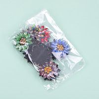 4*4 cm perles de cristal diamant colorées patch 3 d fleurs strass applique pour sac chaussures vêtements accessoires