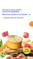 Comida para Perros Premium OEM en Lata de 170g, Sabor a Carne de Res con Verduras Mixtas, Alta en Proteínas, Sin Granos, Comida Húmeda, Nutrición Completa, Salud Digestiva