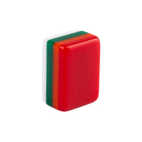 Jeu de tuiles de mahjong personnalisées minimalistes roses à 4 couches, vierges et gravées, en plastique non toxique, pour jeu de mahjong, usage universel