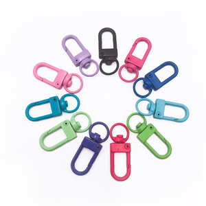 Clips de sac en alliage colorés, design de loquet de porte détachable, porte-clés multifonctions pour accessoires faits à la main DIY - Product Image 2