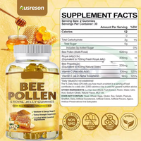 Gummies véganes Ausreson à l'extrait de pollen d'abeille – Complément alimentaire naturel OEM au gelée royale et au pollen d'abeille pour le soutien immunitaire