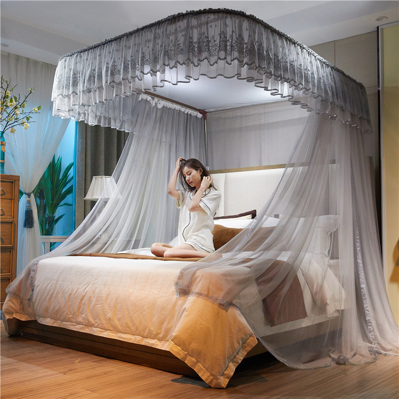 D99-silver gray-360 anti-mosquito guide rail