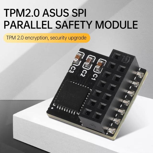 TPM2.0 Security Module 14 Pin SPI Parallel Security Module Standalone Encryption Chip Support AES RSA Encryption Algorithm